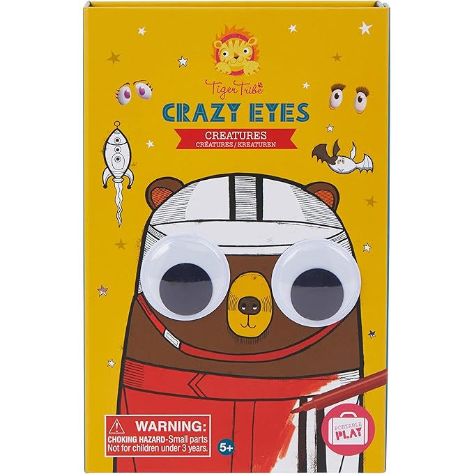 Crazy Eyes - Creature Art Craft Colouring Set For Kids 5+ Years