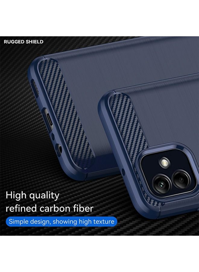 RUGGED SHIELD Samsung Galaxy A04e Case Cover with Scratch-Resistant Shock-Absorbing and Anti-Fall Slim Soft and Comfortable Protection Compatible with Samsung Galaxy A04e.Grey  Blue - Image 3