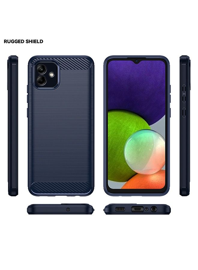 RUGGED SHIELD Samsung Galaxy A04e Case Cover with Scratch-Resistant Shock-Absorbing and Anti-Fall Slim Soft and Comfortable Protection Compatible with Samsung Galaxy A04e.Grey  Blue - Image 2