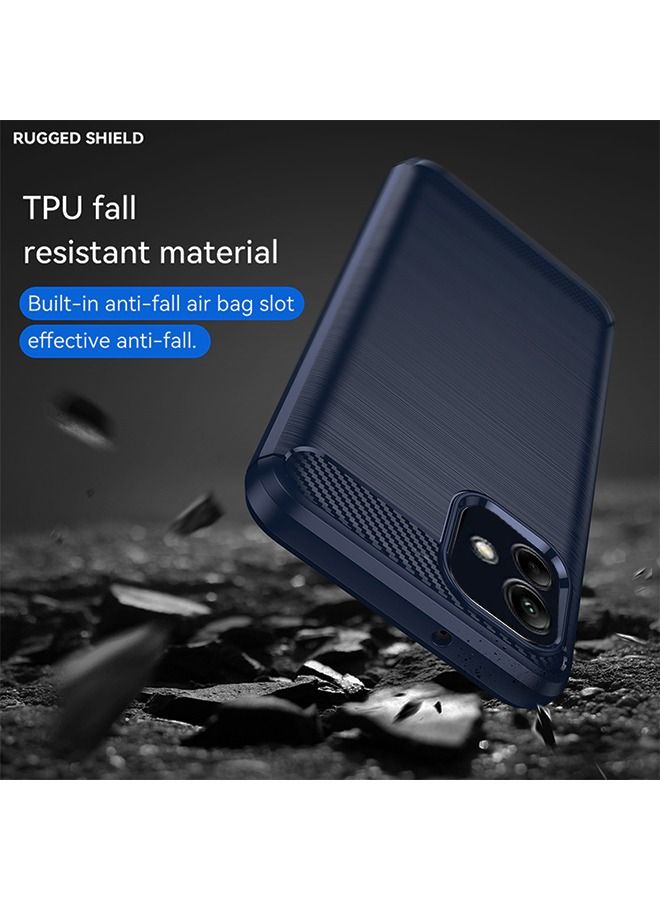 RUGGED SHIELD Samsung Galaxy A04e Case Cover with Scratch-Resistant Shock-Absorbing and Anti-Fall Slim Soft and Comfortable Protection Compatible with Samsung Galaxy A04e.Grey  Blue - Image 4