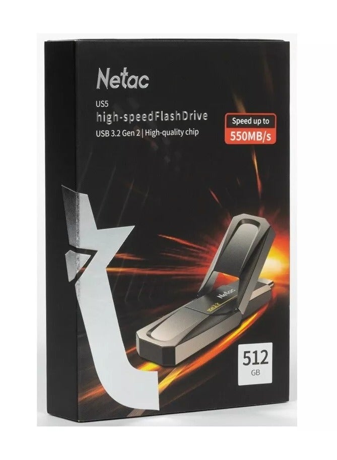 Netac Netac US5 512GB Solid USB State Drive Portable SSD 128GB External Type-c and USB 3.2 Dual Interface for Smartphone and Computer Notebook  - Image 3