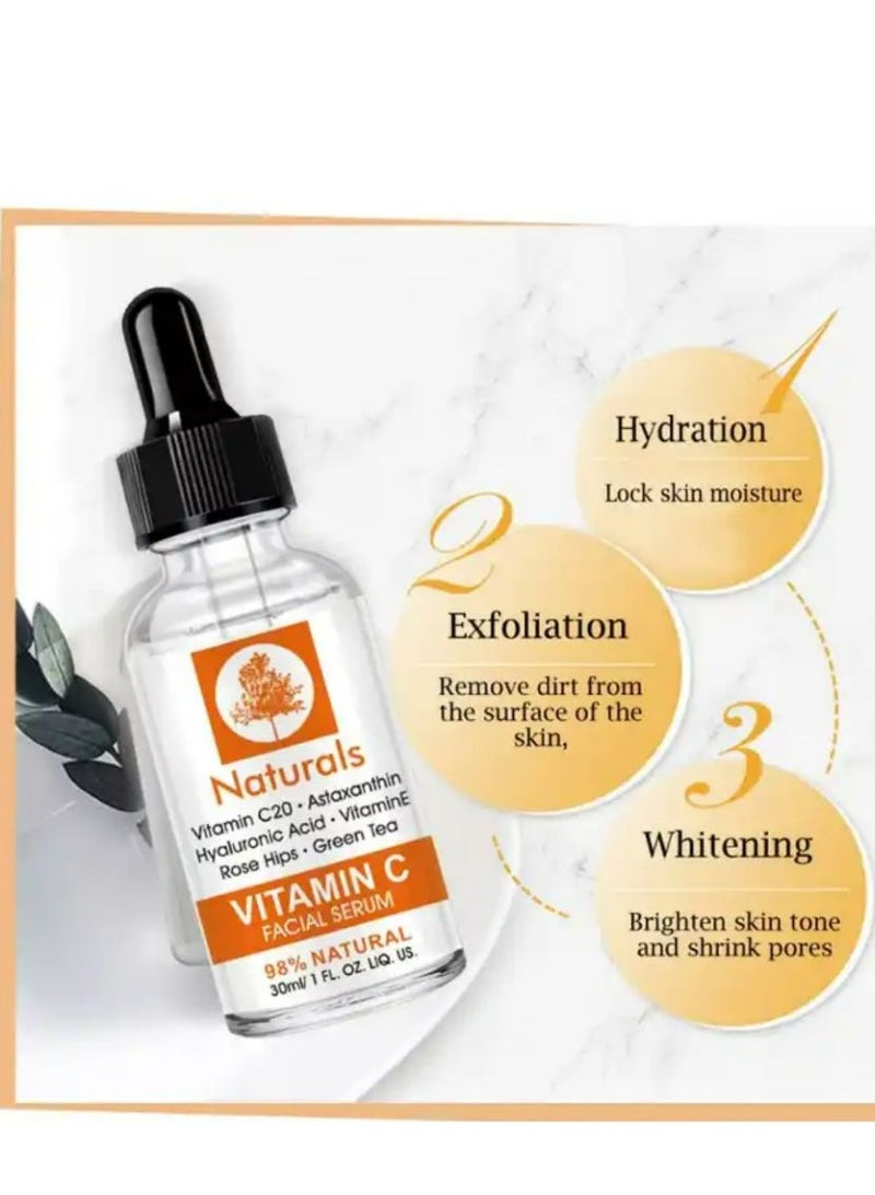 NATURALS Vitamin C Hyaluronic Acid Facial Serum Clear 30ml - Image 4