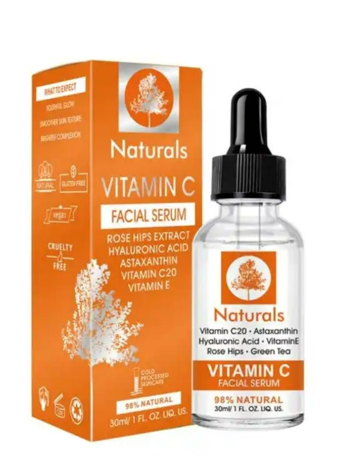 NATURALS Vitamin C Hyaluronic Acid Facial Serum Clear 30ml - Image 1