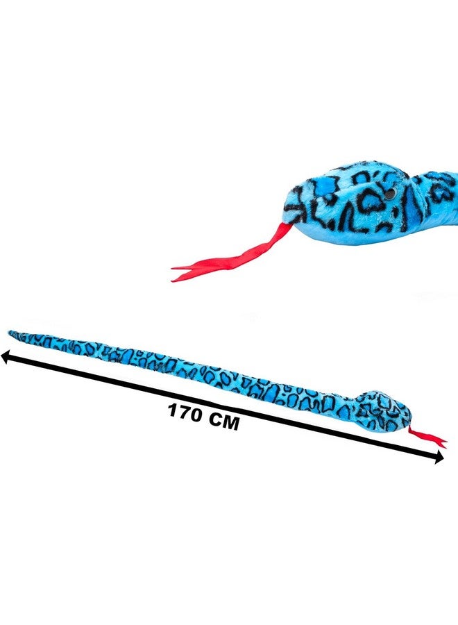 Toyland ثعبان محشو عملاق بتصميمين من تويلاند® بطول 170 سم (5.5 قدم) - 5 تصاميم متنوعة - ألعاب أطفال ناعمة - Image 2