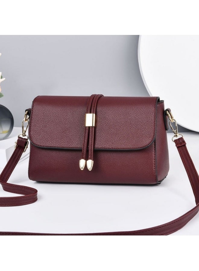 Women's Versatile PU Leather Shoulder Bag, Ladies Multi-pocket Crossbody Bag Sling Bag Side Bag, Daily Commuter/Banquet/Party/Campus Large-capacity Frequent Carrying Bag for Girls/Dtudents(Red)  - Image 1
