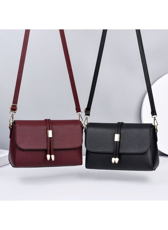 Women's Versatile PU Leather Shoulder Bag, Ladies Multi-pocket Crossbody Bag Sling Bag Side Bag, Daily Commuter/Banquet/Party/Campus Large-capacity Frequent Carrying Bag for Girls/Dtudents(Red)  - Image 3