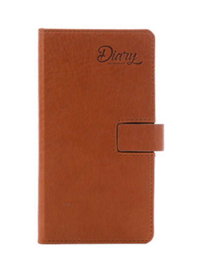 NIBEMINENT Self-Filling Plan Daily/Monthly Notebook- 128 Sheets Brown - Image 1