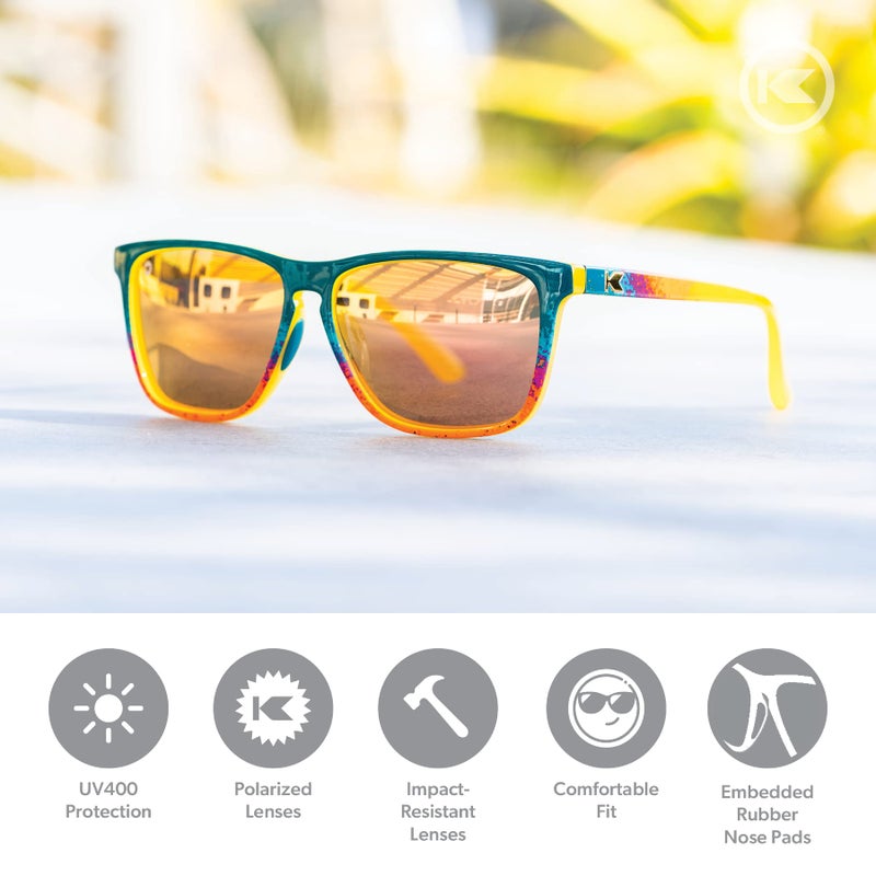 Knockaround Fast Lanes Sport - Polarized Running Sunglasses for Women & Men - Impact Resistant Lenses & Full UV400 Protection, Desert - Image 4