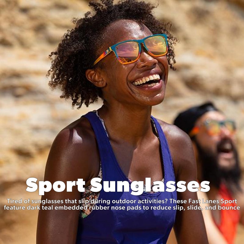Knockaround Fast Lanes Sport - Polarized Running Sunglasses for Women & Men - Impact Resistant Lenses & Full UV400 Protection, Desert - Image 2