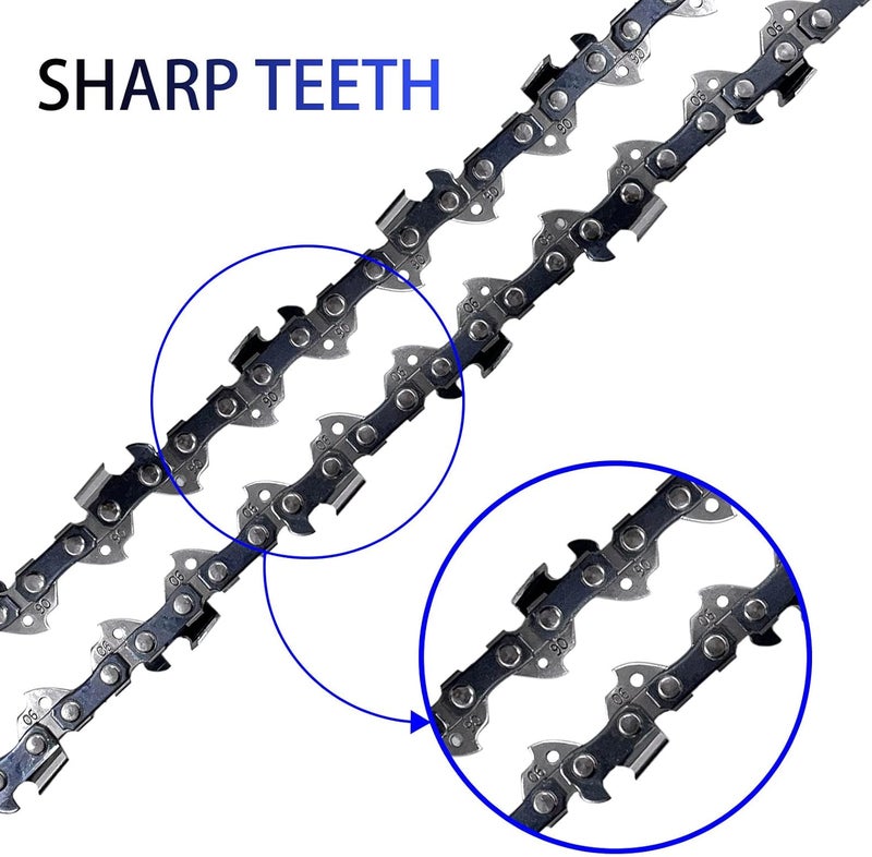 Opuladuo 2PC 10 inch Chainsaw Chain for Worx WG323 WG323.9 Chainsaw, 10" Replacement Chain for Worx WG322 WG322.9 Chain Saw - Image 4
