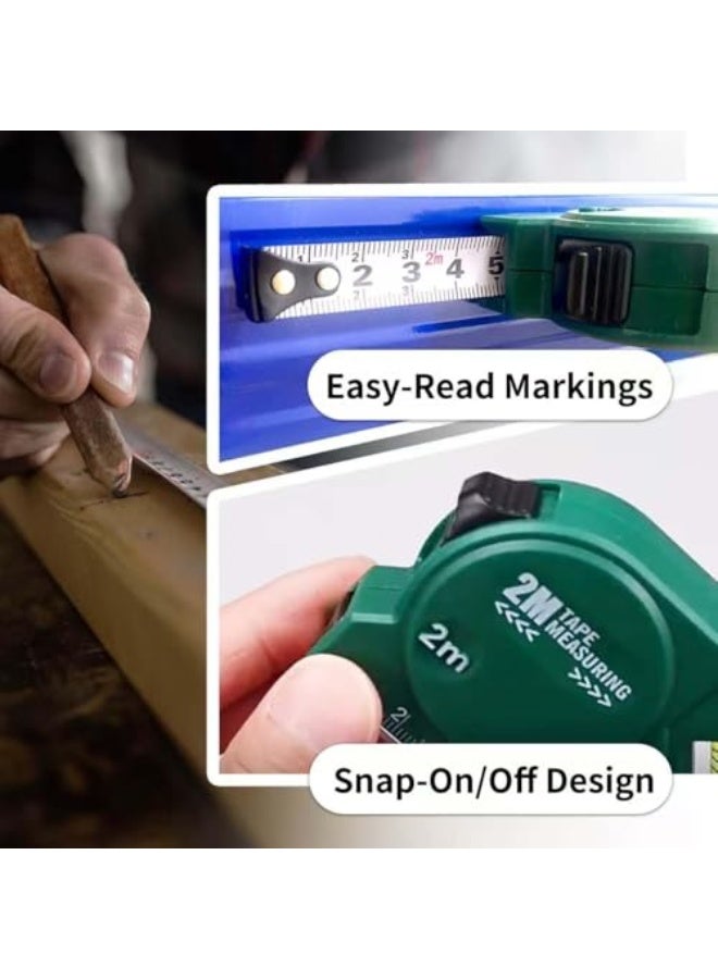 Magnetic Torpedo Level with Built-in Tape Measure, 6" Pocket Leveler with 0°/45°/90° Vials & Centimeter Scale – Ideal for Conduit, Pipe Bending & General Use - Image 5