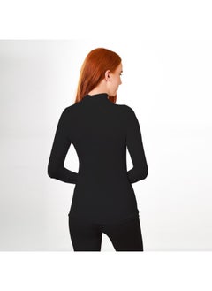 Selina Wear Selina Wear High Collar Neck Long sleeve - Long Sleeve T-shirt Top, Elevate Your Style with Long Sleeve Delight  - Image 2