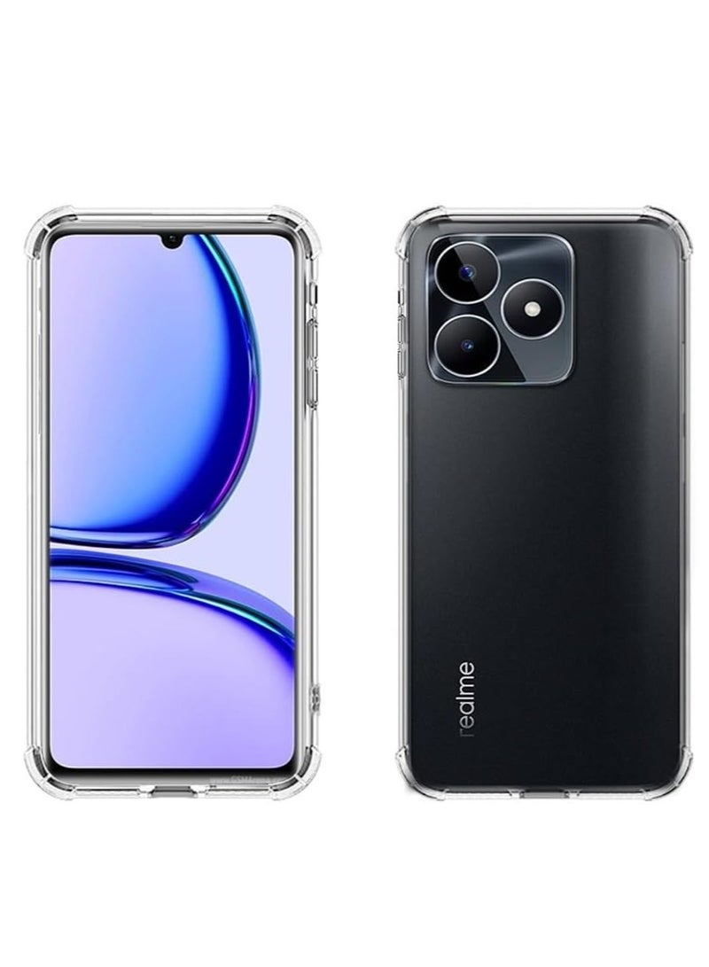 تين تك جراب شفاف بزوايا مضادة للصدمات من البولي يوريثين المقاوم للحرارة لموبايل ريلمي- Realme C53 / C53  من تين تك – شفاف - Image 1