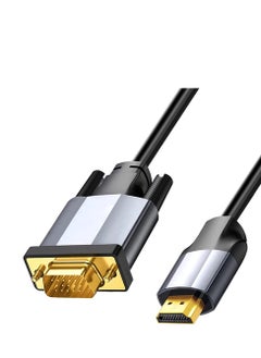 HDMI to VGA Adapter Cable, 1.8M/5.9ft Gold Plated 1080P Digital HDMI to VGA, Video Adapter Converter Cable, Uni-Directional HDMI (Source) to VGA (Display) Cable, for Desktop, Laptop, HDTV