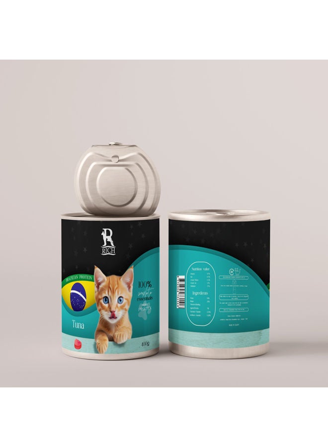 RICH Tuna Brazilian Protein Cans For Cat- 400 Grams