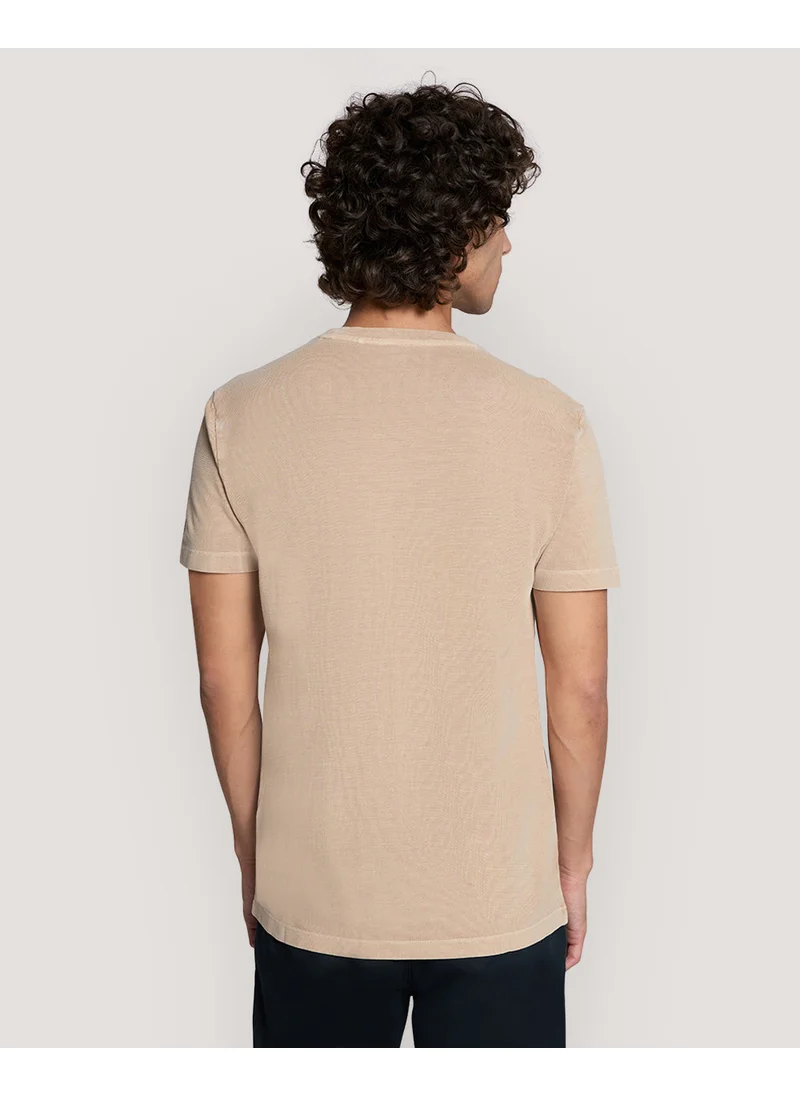 غانت Gant Slim Sunfaded Ss Pique Tshirt
