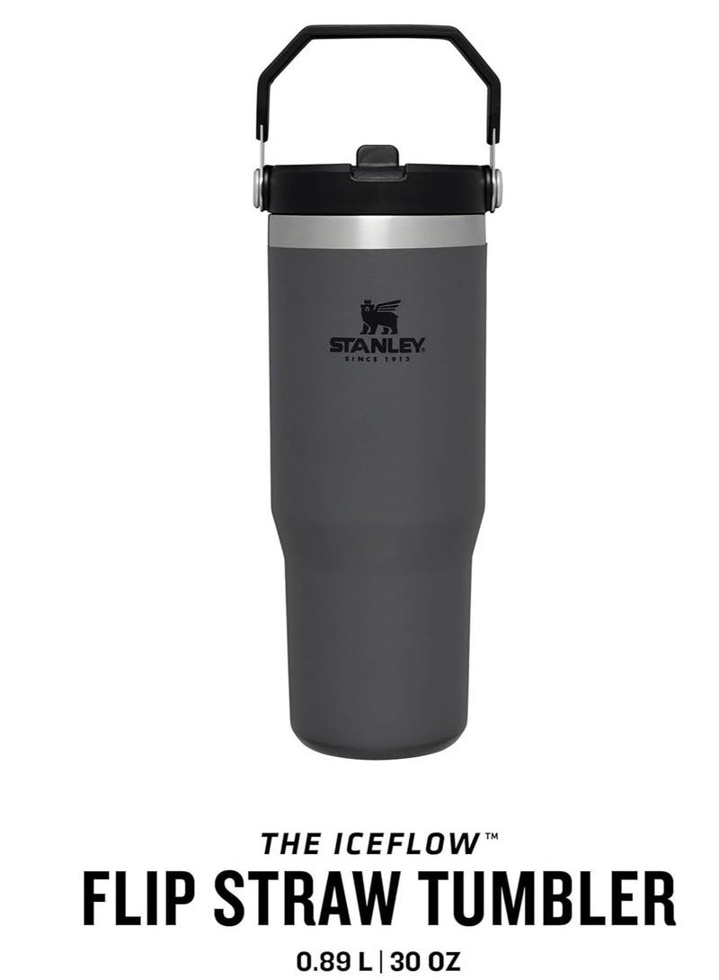 Stanley IceFlow Flip Straw Water Bottle with Straw 0.88L – Leakproof Stainless Steel Bottle – Vacuum Insulated to Keep Water Cold for 12+ Hours – BPA-Free, Easy-Carry Handle, Durable & Dishwasher Safe – Ideal for Travel, Gym, Office & Outdoor Hydration - Image 4