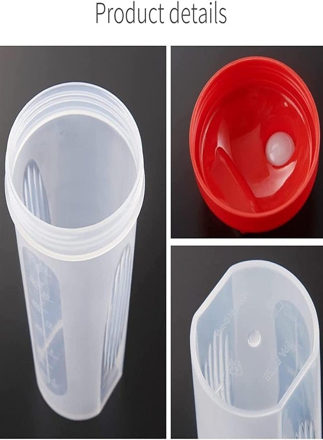 Shaker BOTTLE 3 Color Pack Snap Cap Bottles for Pre-Workout Protein Drink Shakes Mixes(Blue,Green,Orange)w. Whisk Ball-Scale Marks 4-8-12 Oz,Anti-Leak,BPA Free,Classic Loop,Dishwasher Safe,Easy to Clean,Wide Mouth - Image 3