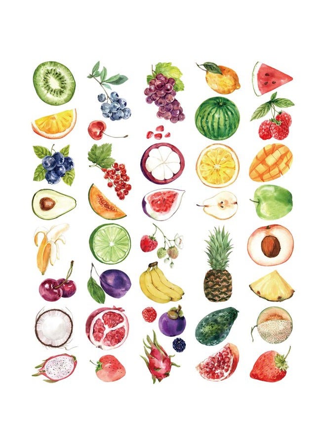 Everjoy تاتو مؤقت واقعي من إيفرجوي - 41 تصميم، 20 قطعة، تاتو فواكه مائية مقاومة للماء للأطفال - Image 1