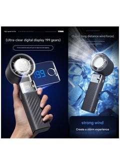 Portable Foldable Cooling Fan, Handheld Mini Desktop Fan with Digital Display, 10000+ RPM Semiconductor Cooling,  199 level ice pack cooling，High capacity battery - pzsku/ZBA2DA04C0332A6DAB83FZ/45/1740999224/9fc9215d-b342-4dc1-b820-930a4188cbe3