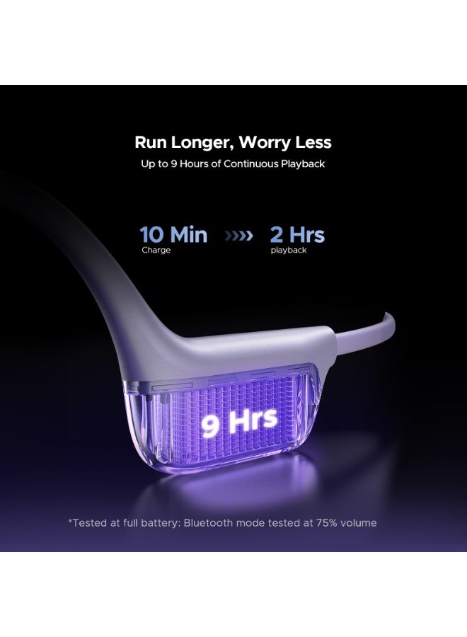 DOOGEE Bone Conduction Headphones, IP67 Waterproof for Swimming, LED Display, 9H Battery Life, Bluetooth 6.0, Dual Connection, for Running, Cycling and Fitness - Image 4