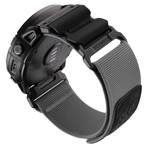 Bandletic 26mm Quick Fit Nylon Strap Compatible with Garmin Fenix 8 51mm 7X 6X 5X Watch Band Replacement for Fenix 7X 6X Pro5X Plus33 HRInstinct 2X Solar 3 50mm EnduroQuatixTactixEpix Pro2 - Image 1