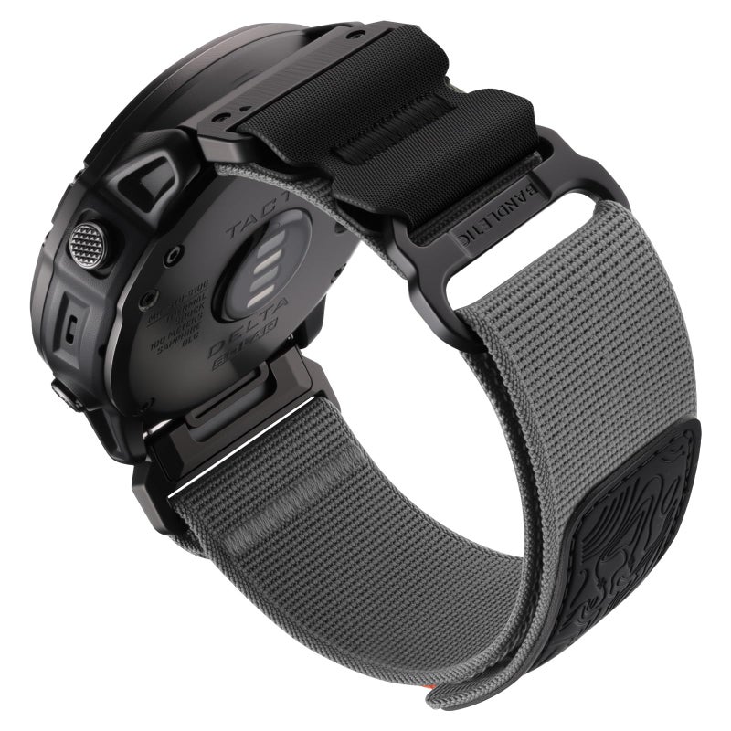 Bandletic 26mm Quick Fit Nylon Strap Compatible with Garmin Fenix 8 51mm 7X 6X 5X Watch Band Replacement for Fenix 7X 6X Pro5X Plus33 HRInstinct 2X Solar 3 50mm EnduroQuatixTactixEpix Pro2 - Image 2