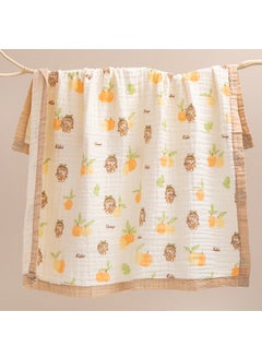 Cotton Gauze Baby Bath Towel Extra Large6 layers 110-Orange Girl (wide brim) 6 layers 110-Orange Girl (wide brim)