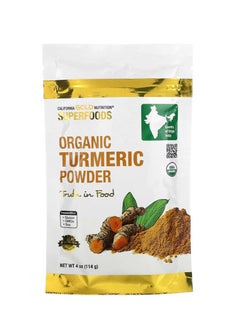 California Gold Nutrition Superfoods Organic Turmeric Powder 4 Oz 114G  - Image 1