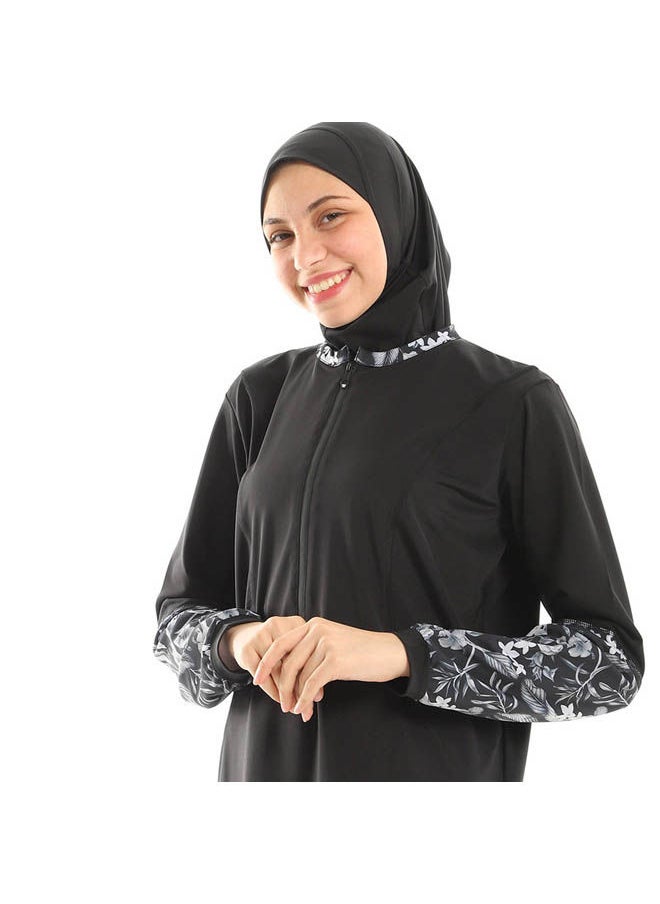 بافون مايوه حريمي للمحجبات بوركيني مكون من 4  قطع  - Image 4