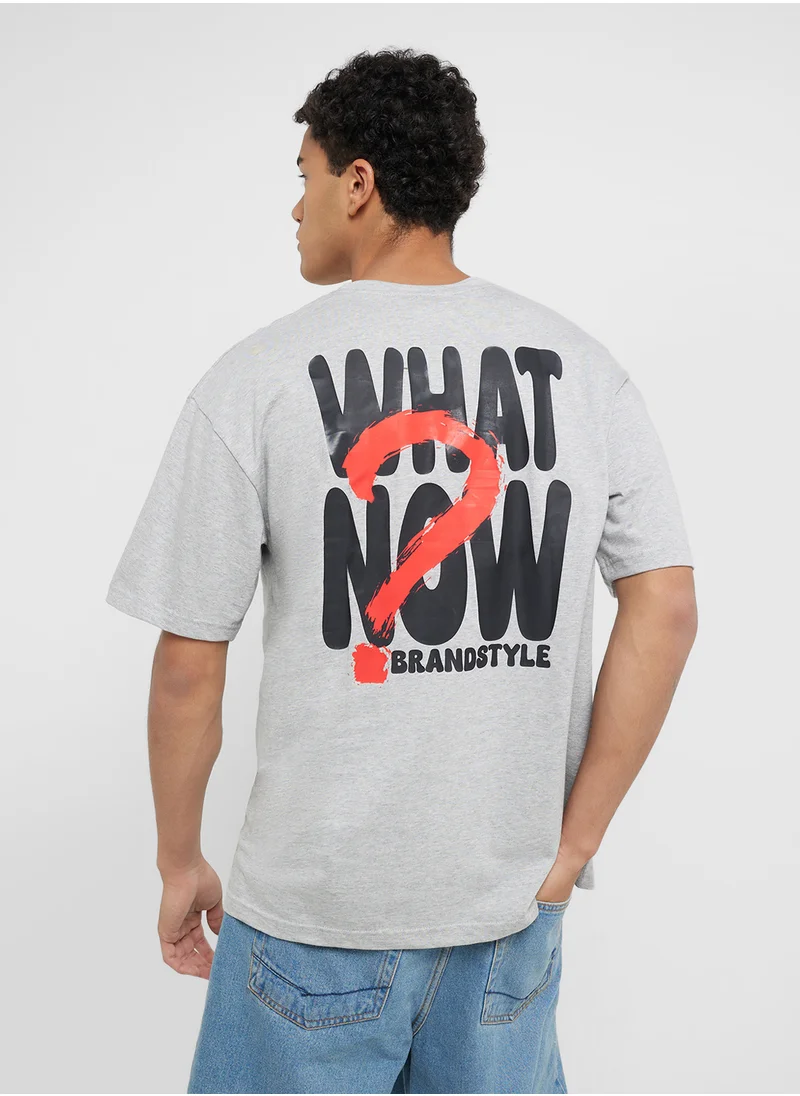 سفنتي فايف Oversized Graphic T-Shirt