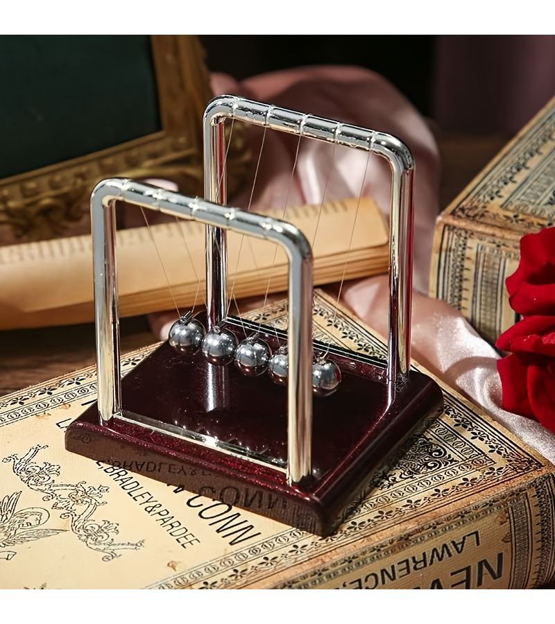 Newly Upgraded Newton Cradle Balancing Balls Physics Desk Decor Office Gift - Image 4