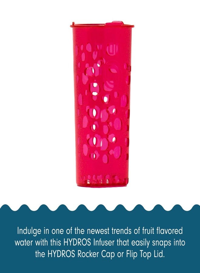 Hydros Aqua Fruit Infuser Insert for All Hydros Water Bottles, Pitchers, and Slim Pitcher, BPA Free, Dark Red - Image 2
