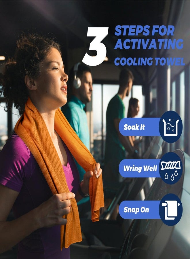 KEAFOLS Cooling Towels for Neck and Face 10 Pack, 40x12’’ Soft Breathable Sweat Towels, Microfiber Sport Towel for Yoga, Gym, Workout, Running, Golf, Travel, Cooling Neck Wrap for Hot Weather - Image 5