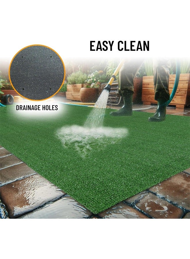 عشب صناعي عشب صناعي أخضر سجادة عشب صناعي سجادة عشب صناعي واقعي عشب صناعي فاخر عشب صناعي سميك عشب للحيوانات الأليفة عشب احترافي للكلاب سجادة خارجية ديكور حديقة الفناء - Image 5