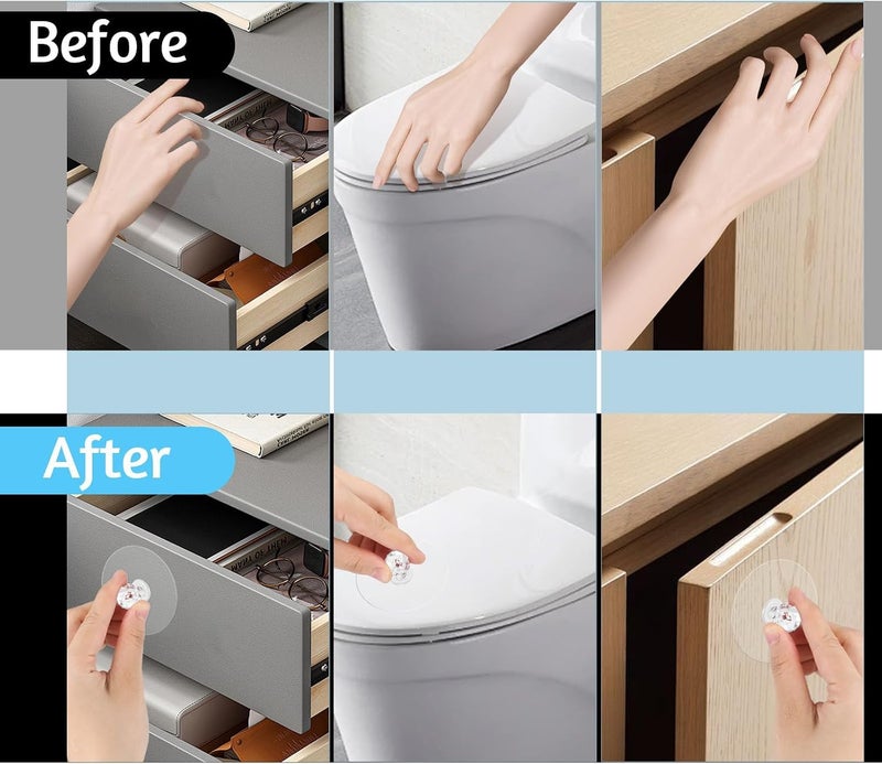 4 Pcs Adhesive Door Handle Clear Crystal Cabinet Drawer Knobs Adhesive Drawer Pulls Diamond Crystal Shaped Pulls Handles for DIY Crafts, Kitchen Cupboard, Bathroom Dresser, Furniture - Image 4