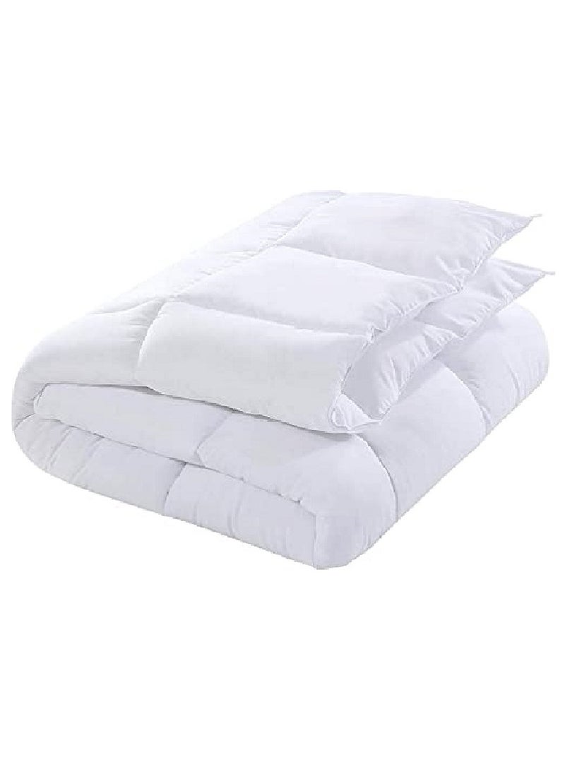 Blueberry Soft Solid Single Size Duvet Microfiber White 150x200cm  - Image 1