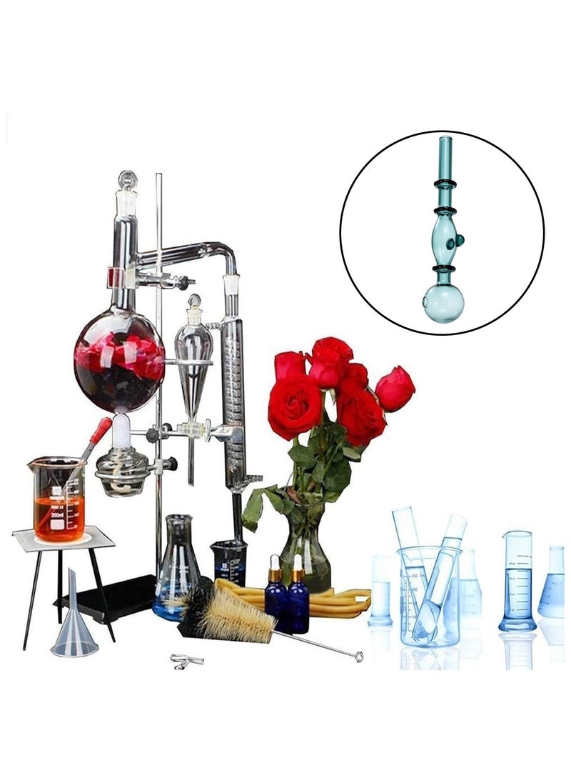 Generic - Portable Handheld Transparent Glass Pipe Holder Accessories Green 142mm - Image 1