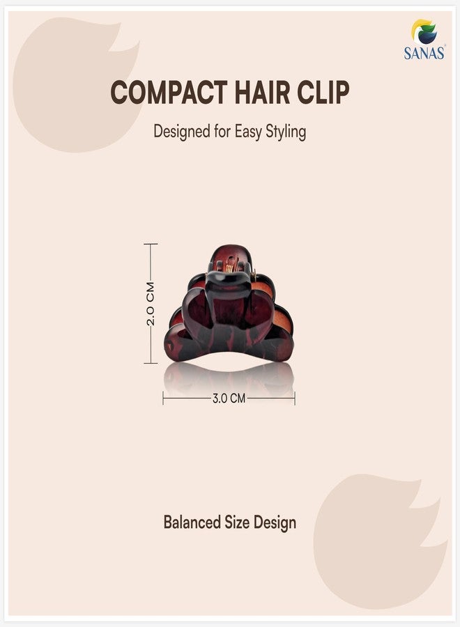 Sanas Hair Clips For Girls (4Pcs) Small Clutchers For Hair Clips For Women Stylish Claw Clips For Women Aesthetic Fashion Accessories For Girls Teenage Cute Hair Accessories (4Pcs)(Versatile 4 Shades) - Image 2