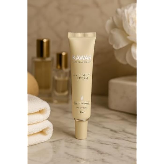 KAWAR Dead Sea Anti-Aging Extra-Firming Neck, Face and Décolleté Cream | Anti-Aging Moisturizer | Visibly Firms, Smoothes and Lifts | Minimizes Appearance Of Wrinkles | Targets Dark Spots | 1 Oz - Image 5