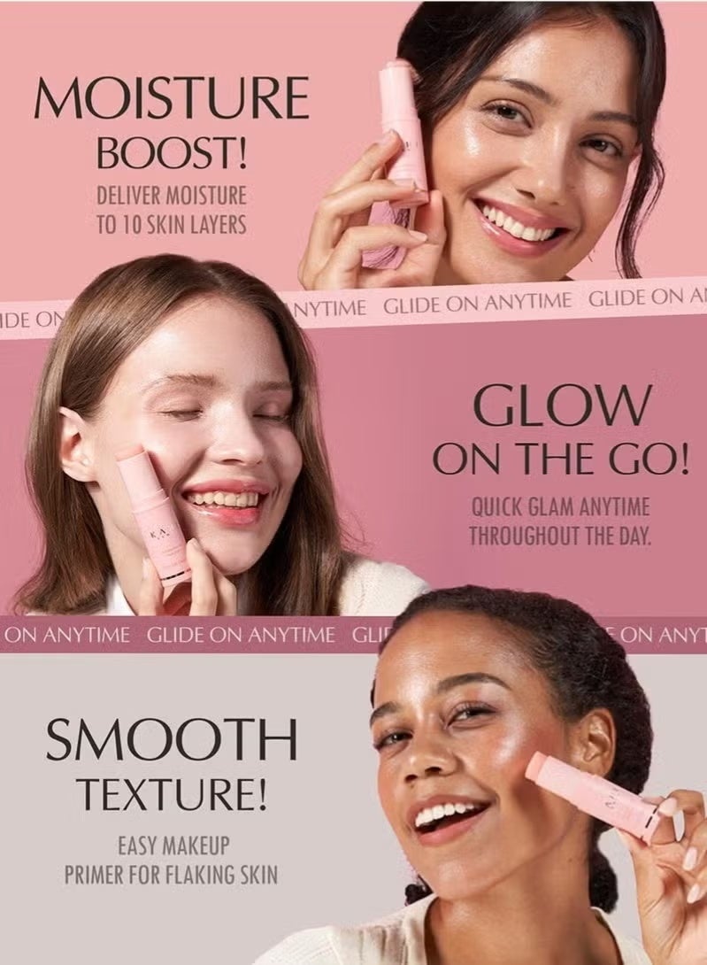 كاهي Kahi Multi-Use Facial Moisturizer, Anti-Wrinkle, Lip Balm, Eye Cream, Neck Cream, Makeup Base & Face Mist, Hydrating Balm, Daily Facial Moisturizer Stick (0.32 fl oz) - Image 2