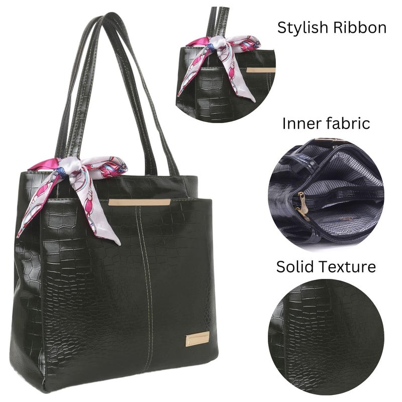 Dcozi Stylish and Fashionable PU Leather Handbag For Women & Girls - Image 4