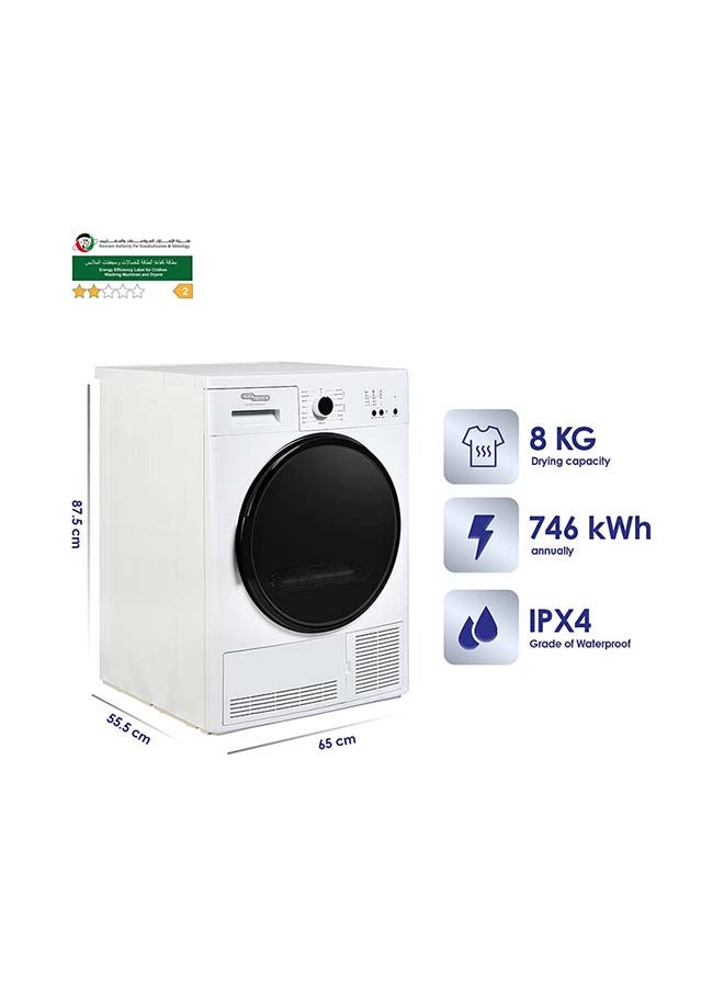 SUPER GENERAL Condenser Dryer SGWD8700EDM-W White - Image 2