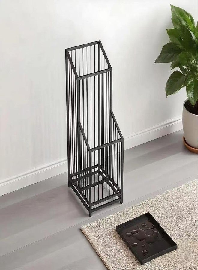 dboodb Elegant Metal Umbrella Storage Stand Rack Waterproof Entryway with Decorative, Durable Home & Hotel Entryway, Modern Home Decor, Office Entrance Stylish - Image 4