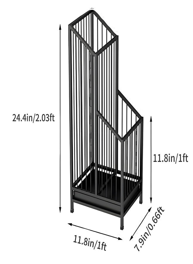 dboodb Elegant Metal Umbrella Storage Stand Rack Waterproof Entryway with Decorative, Durable Home & Hotel Entryway, Modern Home Decor, Office Entrance Stylish - Image 2