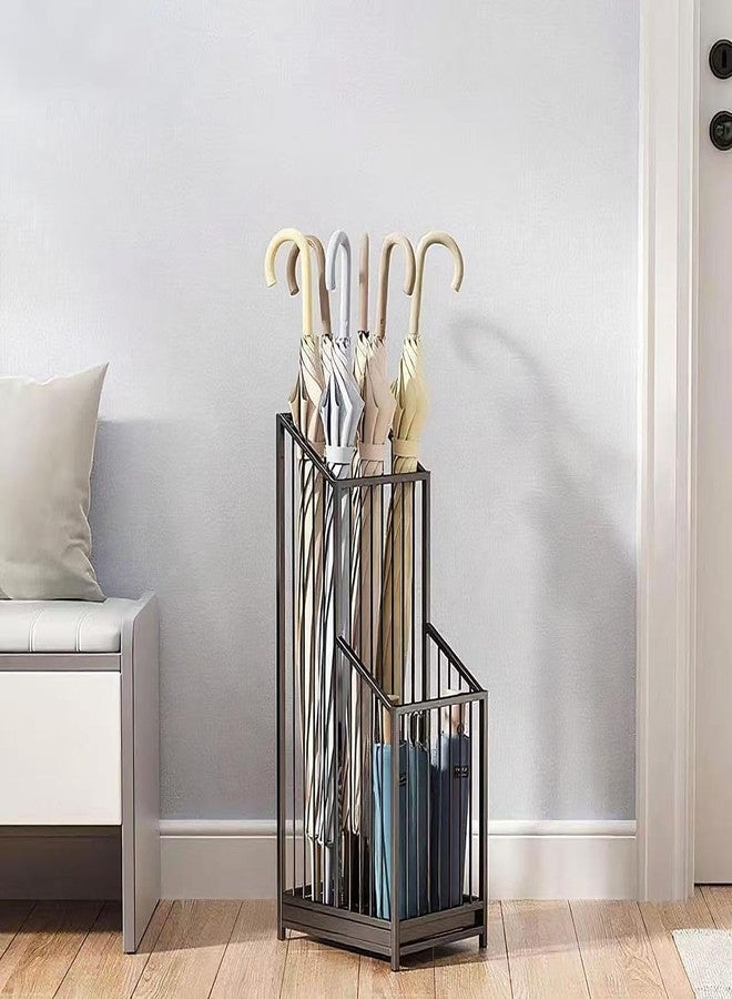 dboodb Elegant Metal Umbrella Storage Stand Rack Waterproof Entryway with Decorative, Durable Home & Hotel Entryway, Modern Home Decor, Office Entrance Stylish - Image 3