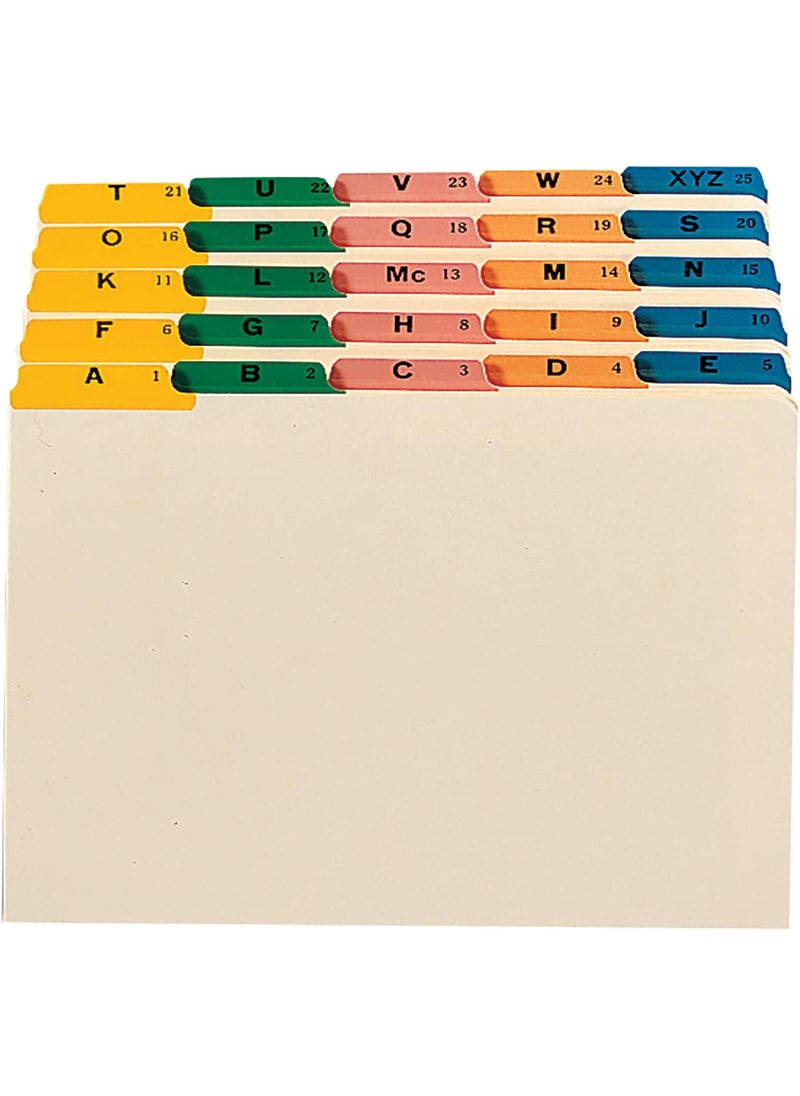 Smead Smead 52180 Recycled Top Tab File Guides Alpha 15 Tab ManilaColor Legal Set of 25  - Image 3