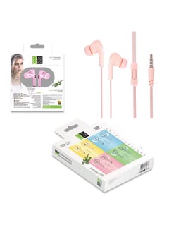 For Apple Wired Headset In-Ear Type-c Computer Huawei Sports Game Mobile Phone Bluetooth Wired Headset-Colour:3rd Generation Pink-3.5-android Interface