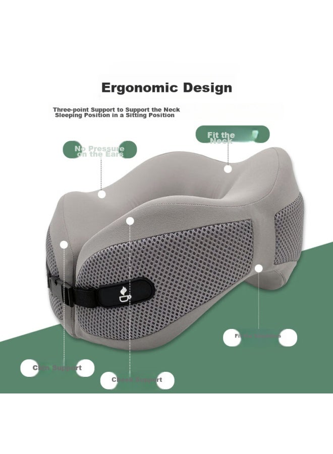 Yuzhaolin U-Shaped Pillow, Travel Pillow, Neck Support Pillow, Neck Pillow For Airplane And Car, Headrest For Office And Nap - Image 3