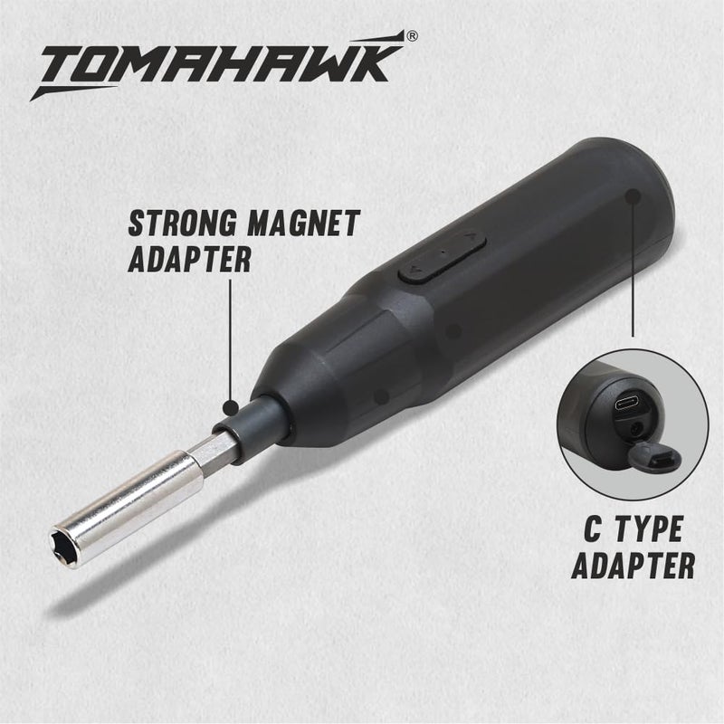 TOMAHAWK TSD36pc 36Piece Multipurpose Mini Handheld Screwdriver Set for Home36V Compact Reversible LED Indicator Electric Screwdriver for RC Laptop Phone Computer ElectronicsColor May Vary - Image 4